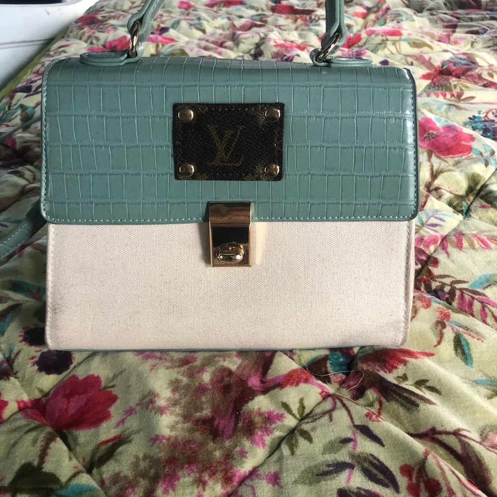 Repurposed Luis Vuitton crossbody bag